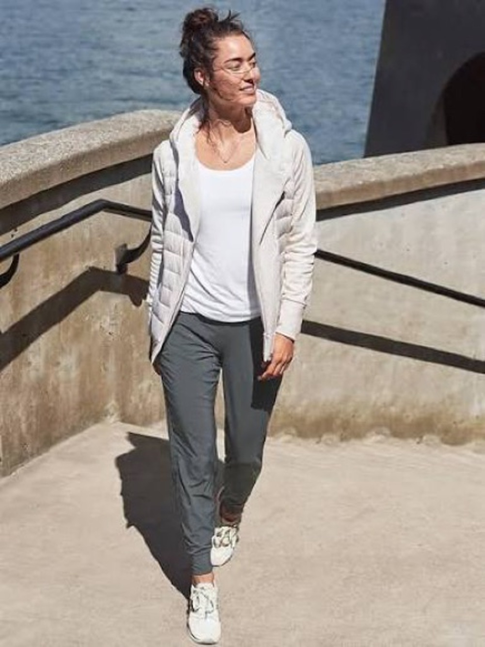 NWOT Athleta GREY Soho Lined Joggers Size 14 Tall